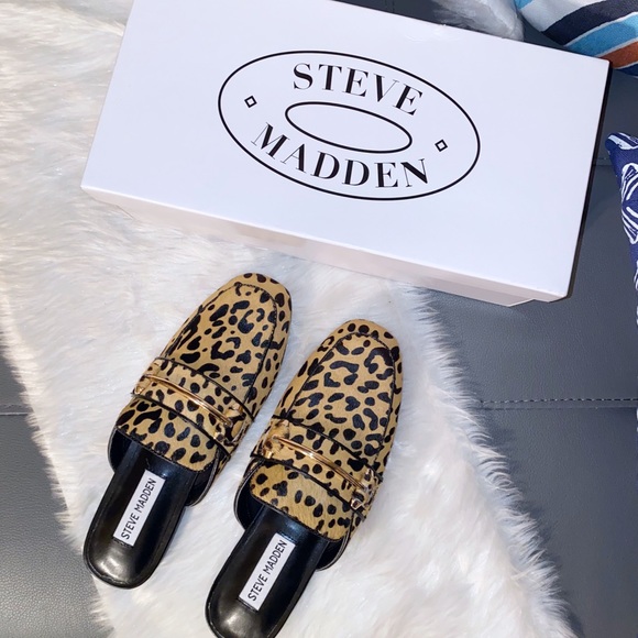 Steve Madden Shoes - Steve Madden Calf Hair Leopard Mules